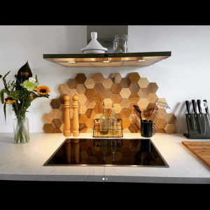 Exclusieve wandbekleding. Hout.