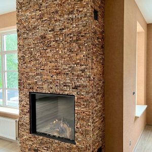 Natuurlijke wandbekleding.